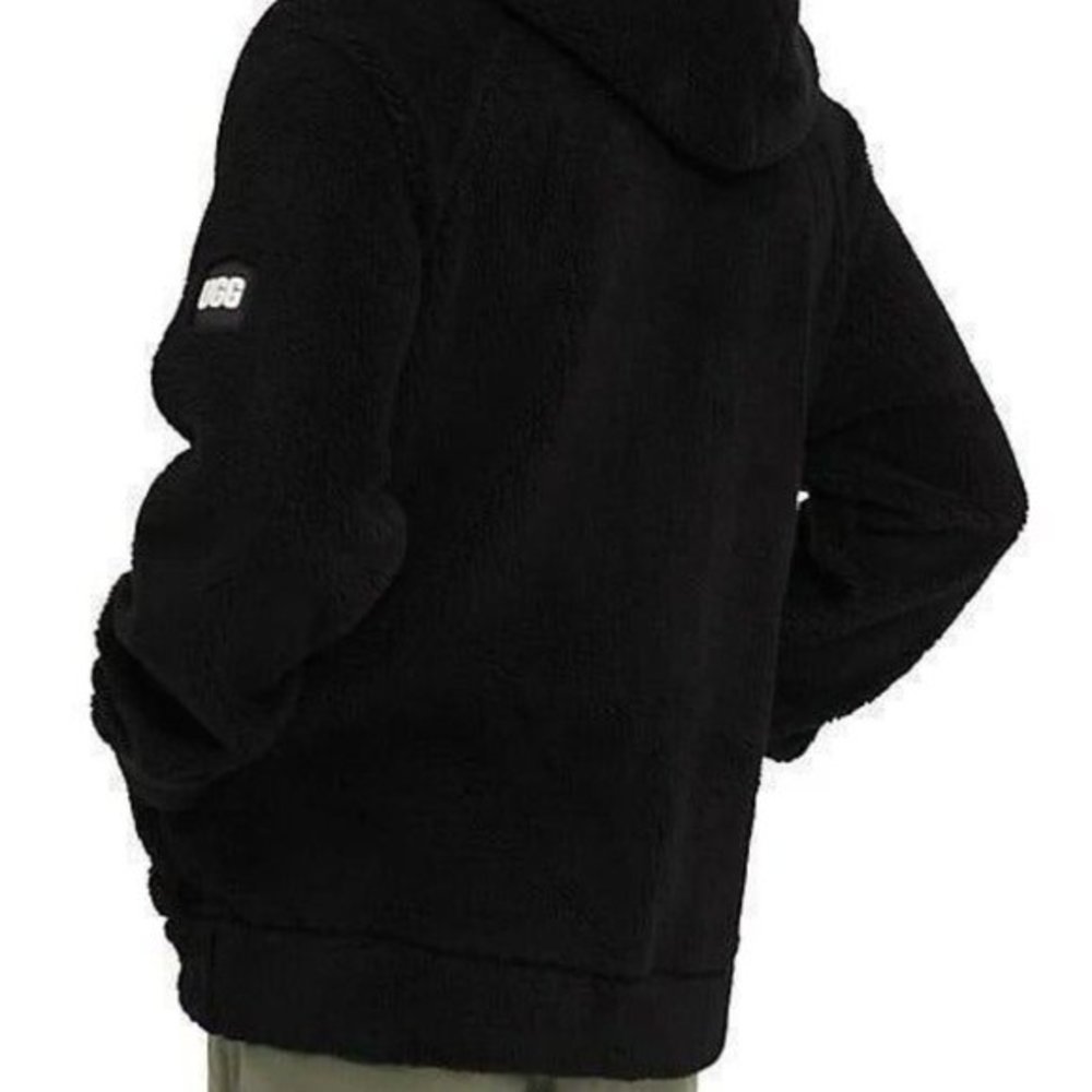 ugg- men- Dannen Sherpa Hoodie - size small- color tarr - Picture 3 of 6